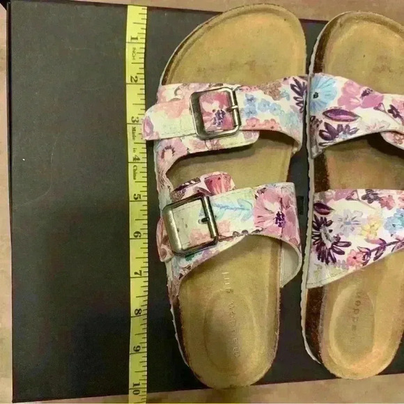 Madden Girl Floral Buckle Sandal Flats - Picture 3 of 8